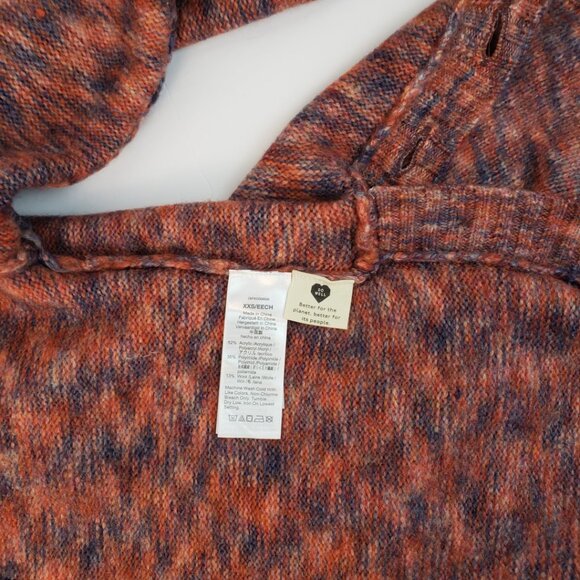 Madewell Sweater XXS Multicolor Blues Rust Orange Wool Acrylic Womens Knit NWT - Picture 7 of 16